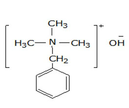 芐基三甲基氫氧化銨 ，40%（甲醇溶液）
